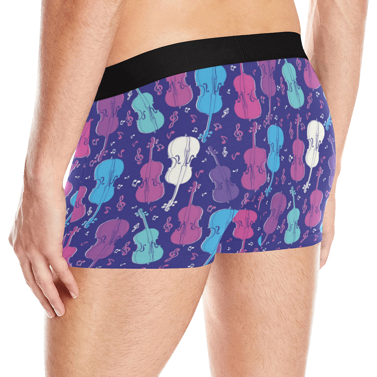 Cello Pattern Print Design 01 Men's Boxer Briefs