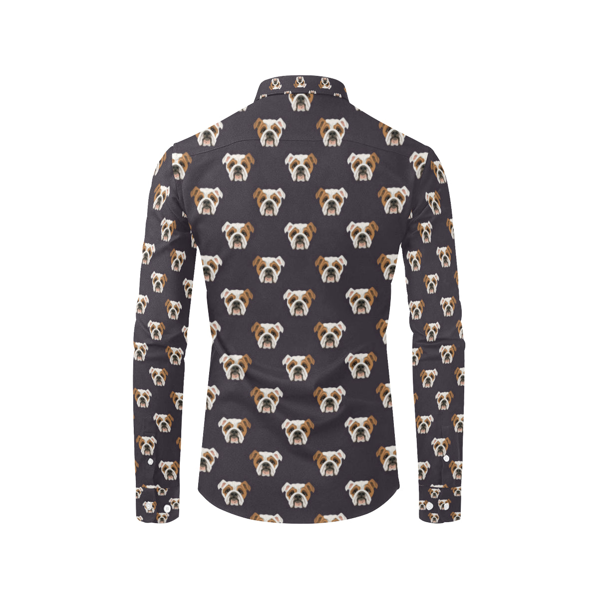Bulldogs Pattern Print Design 03 Men's Long Sleeve Shirt