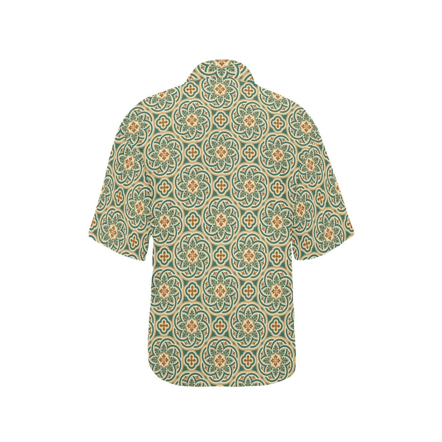 Cross Pattern Print Design 01 Women's Hawaiian Shirt