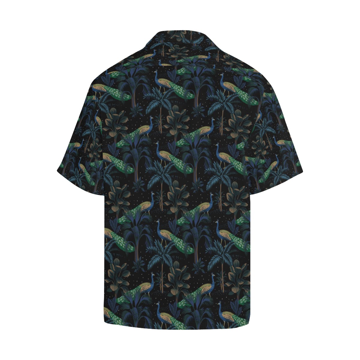 Rainforest Peacock Pattern Print Design A04 Men's Hawaiian Shirt