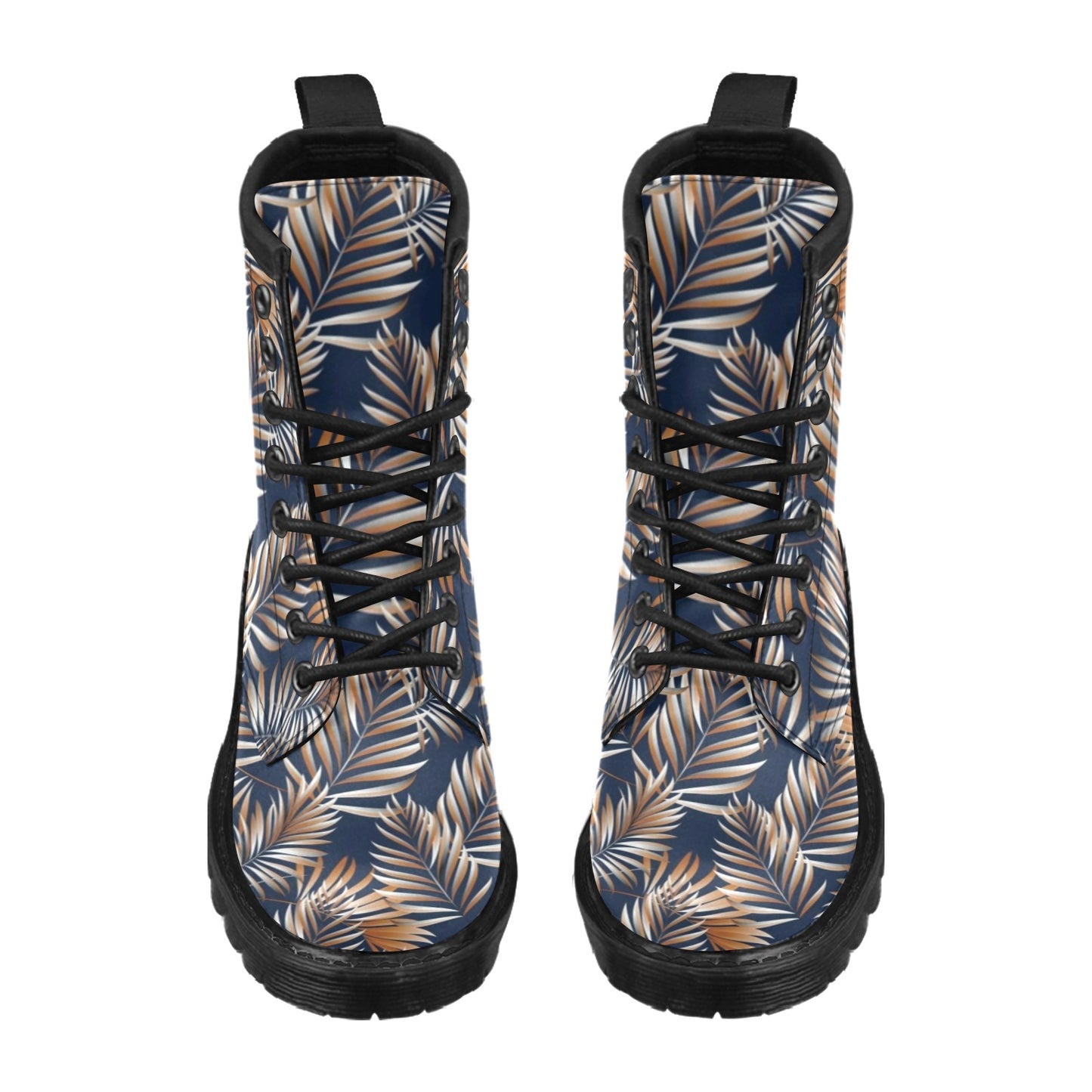 Tropical Flower Pattern Print Design TF07 Women's Boots