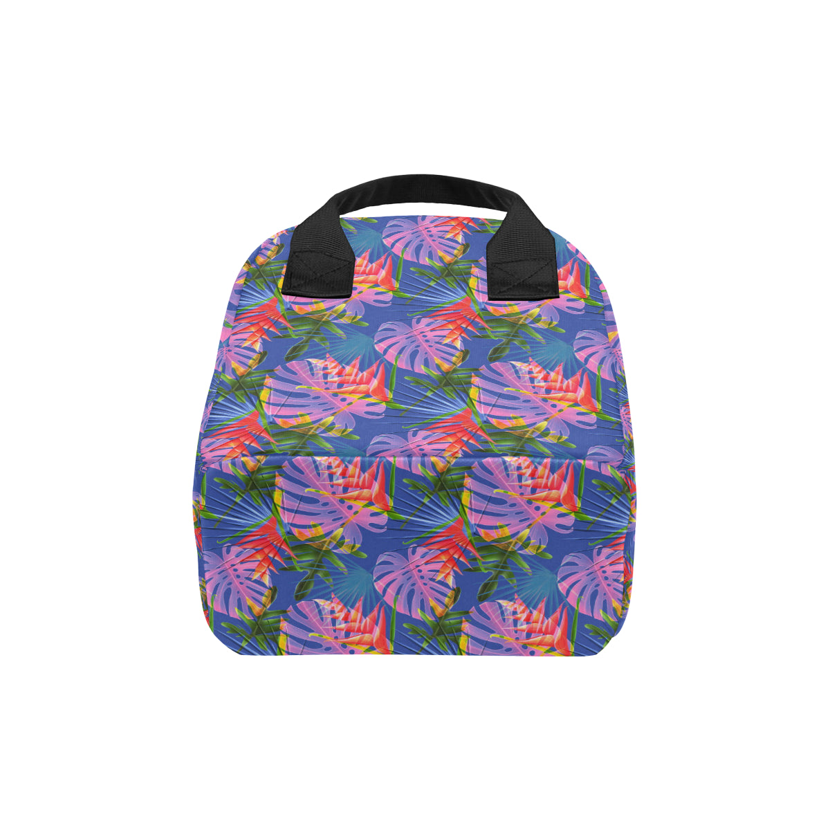 Tropical Flower Pattern Print Design TF025 Insulated Lunch Bag