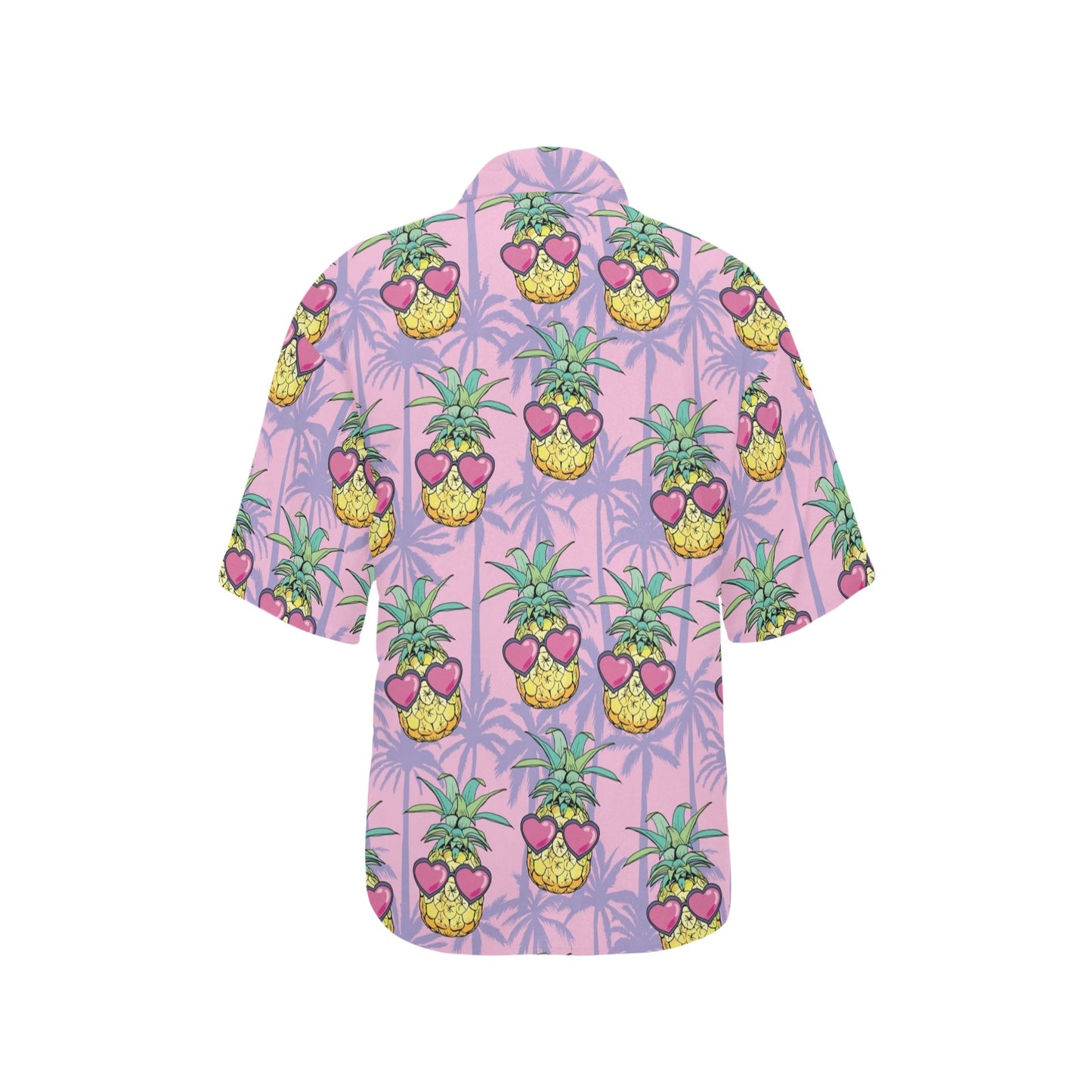 Pineapple Pattern Print Design PP06 Women's Hawaiian Shirt