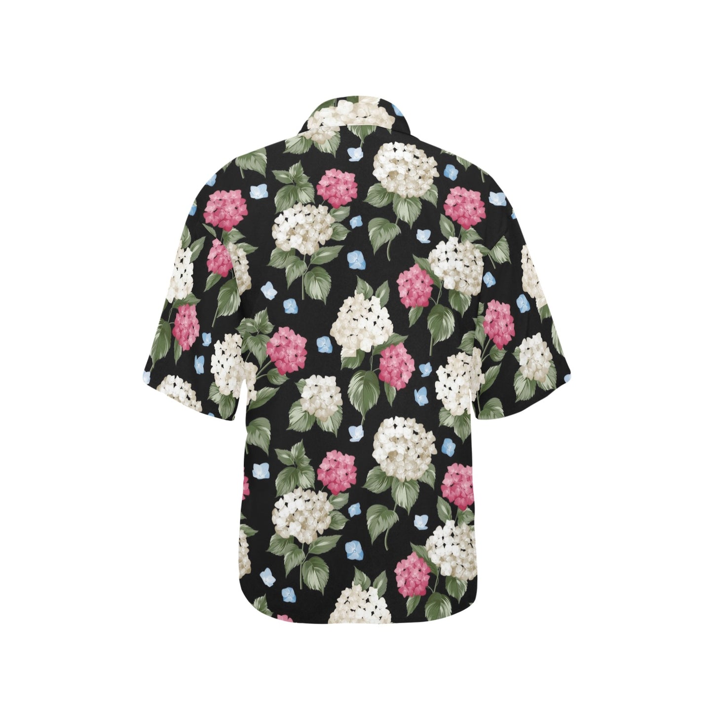 Hydrangea Pattern Print Design HD09 Women's Hawaiian Shirt