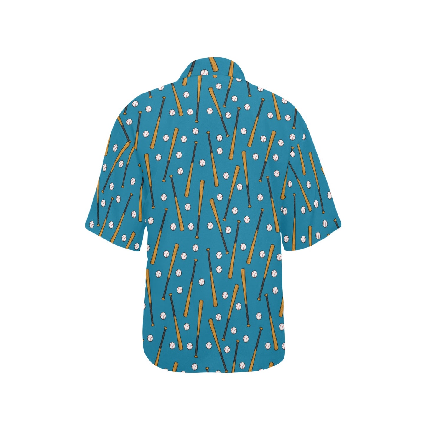 Baseball Pattern Print Design 01 Women's Hawaiian Shirt