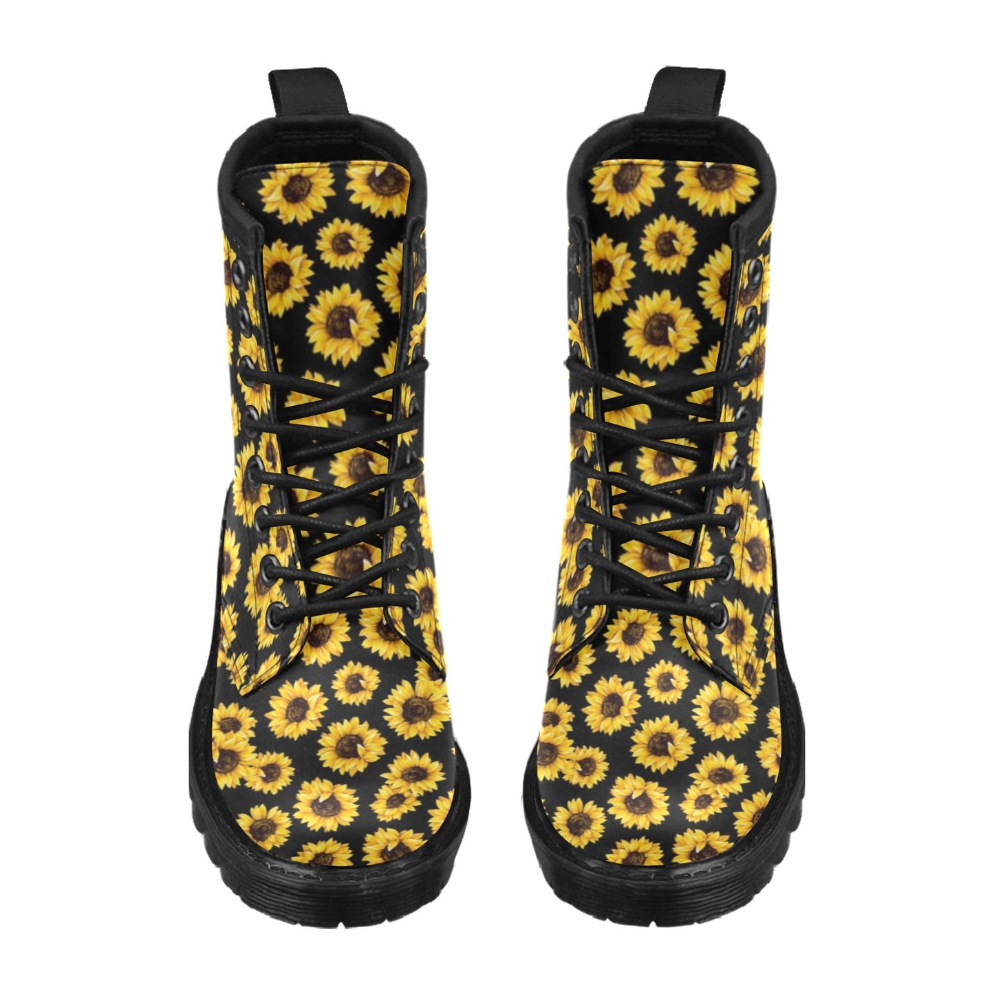 Sunflower Pattern Print Design SF05 Women's Boots