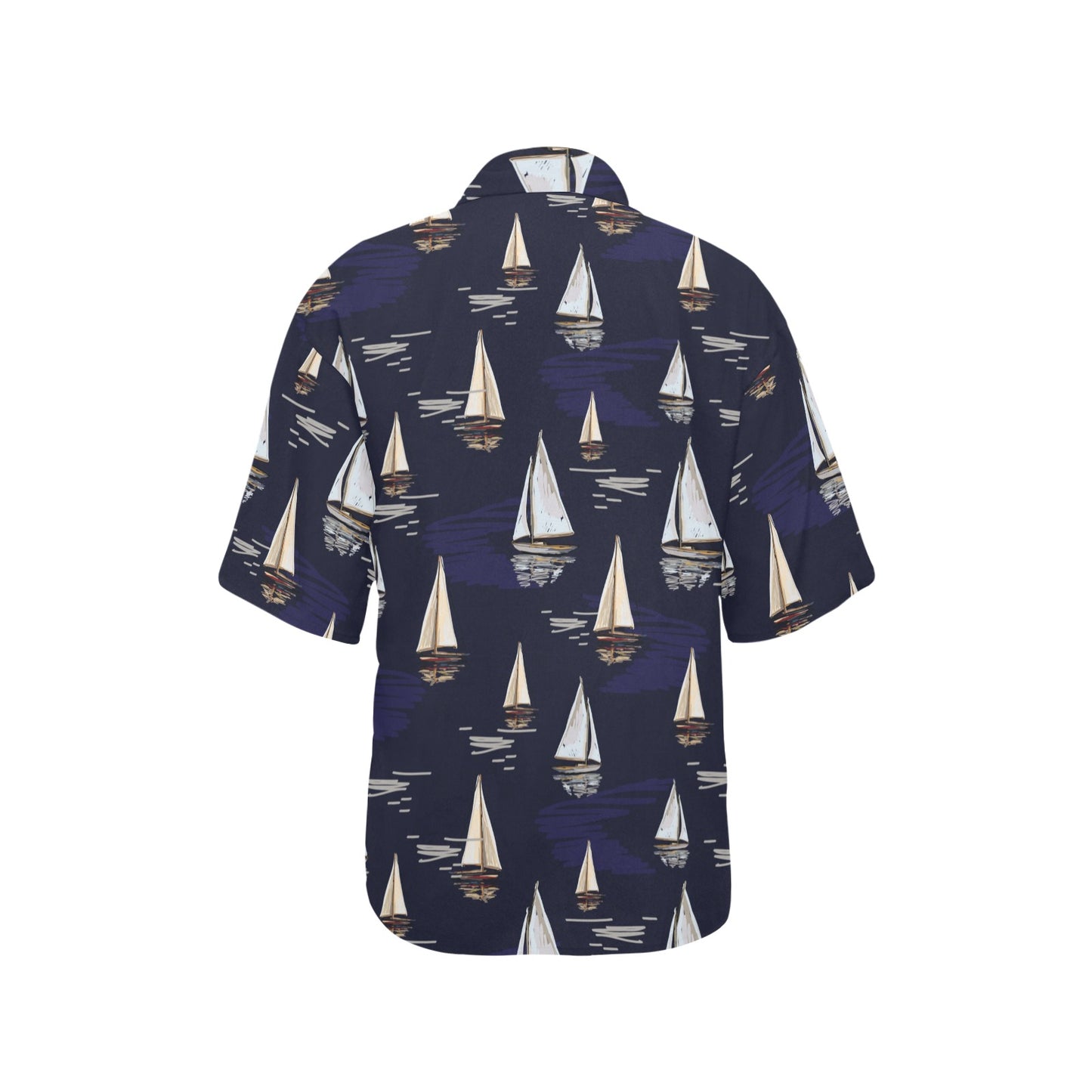 Sailing Ships Pattern Print Design A05 Women's Hawaiian Shirt