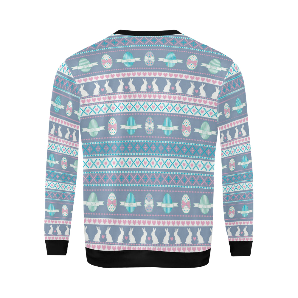 Easter Eggs Pattern Print Design RB013 Men Long Sleeve Sweatshirt