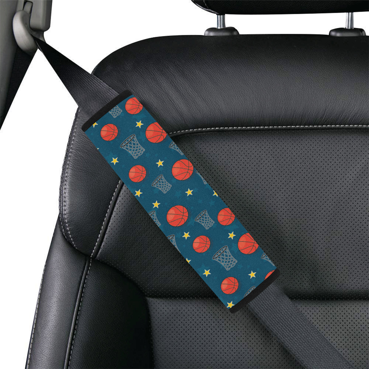 Basketball Classic Print Pattern Car Seat Belt Cover