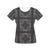 Bandana Black White Print Design LKS302 Women's  T-shirt