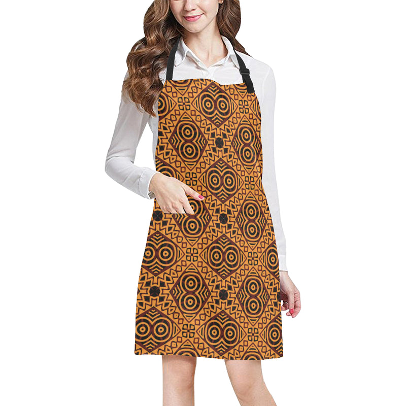 African Pattern Print Design 05 Apron with Pocket