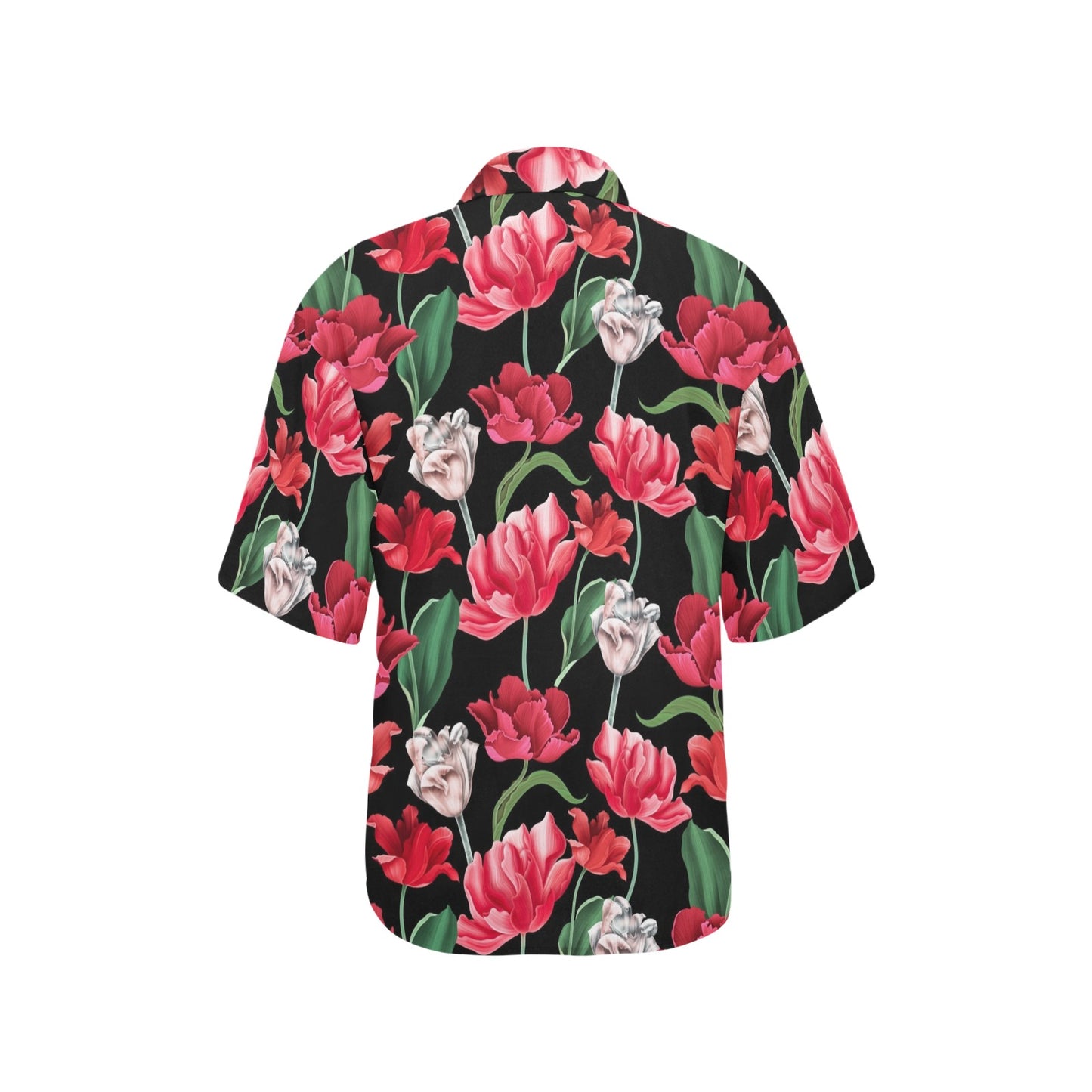 Tulip Pattern Print Design TP08 Women's Hawaiian Shirt