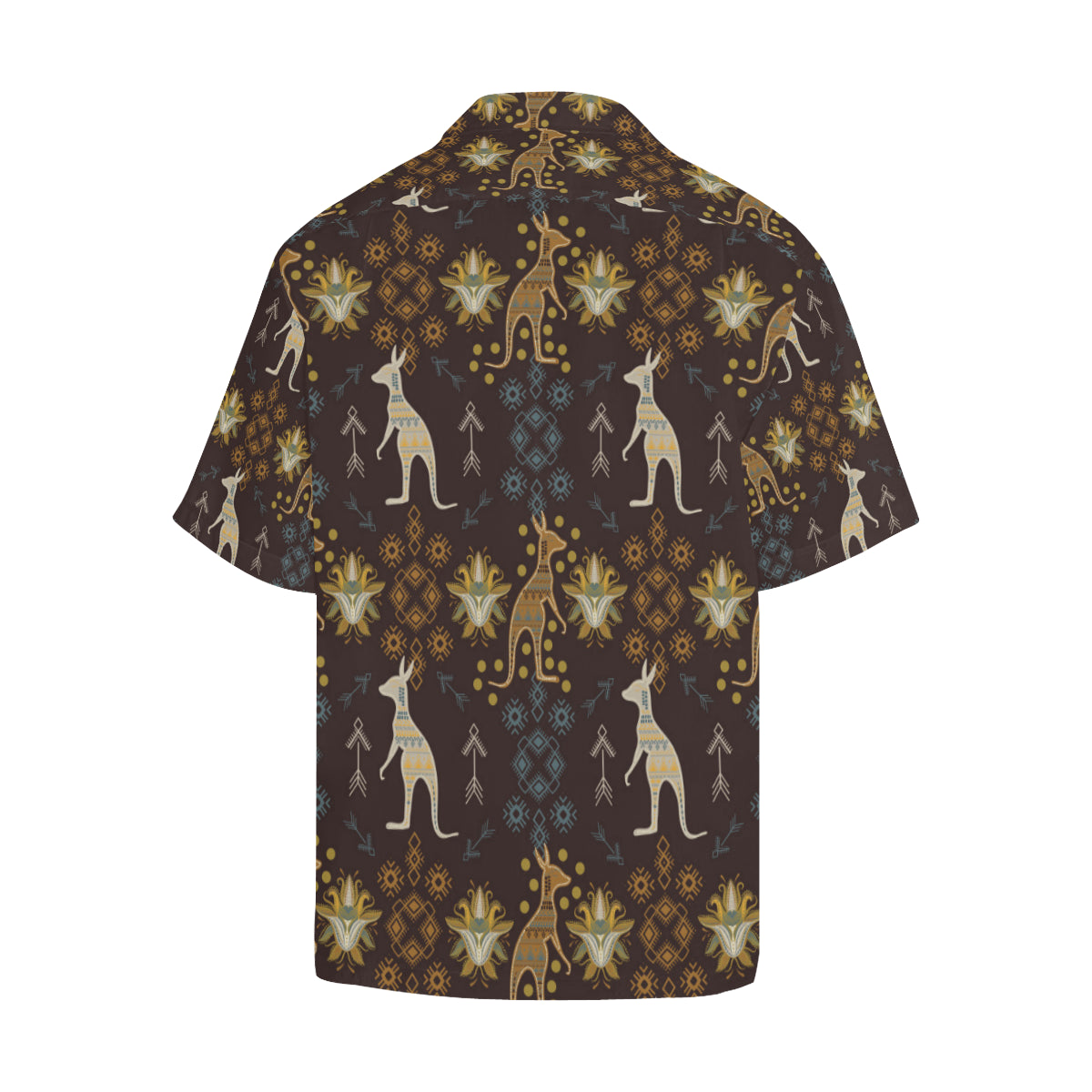 Kangaroos Pattern Print Design 03 Men's Hawaiian Shirt