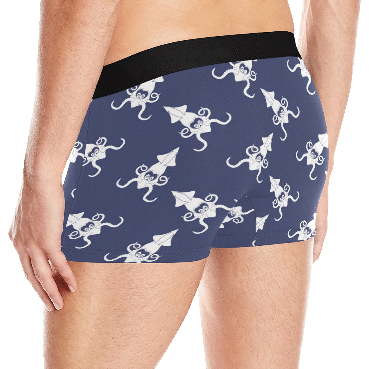 Giant Squid Pattern Print Design 02 Men's Boxer Briefs