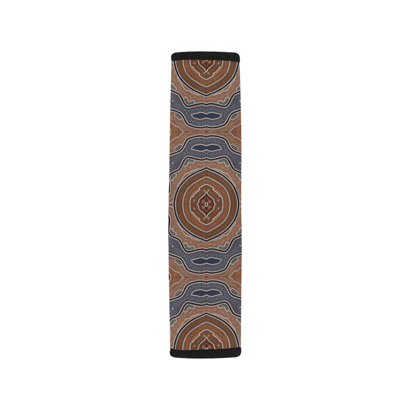 Aboriginal Pattern Print Design 01 Car Seat Belt Cover