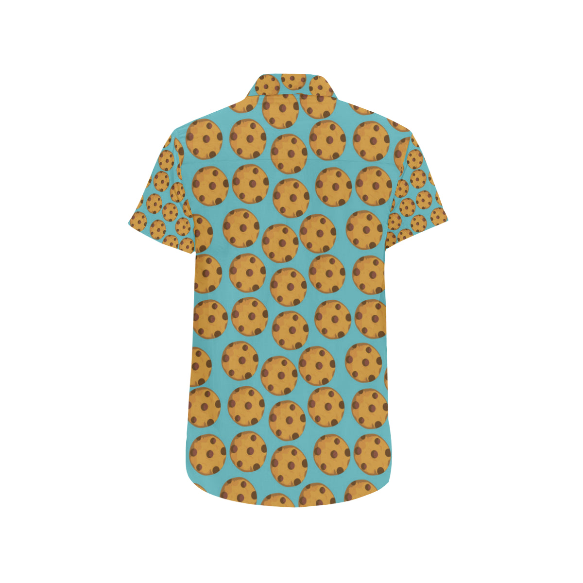 Cookie Pattern Print Design 01 Men's Short Sleeve Button Up Shirt