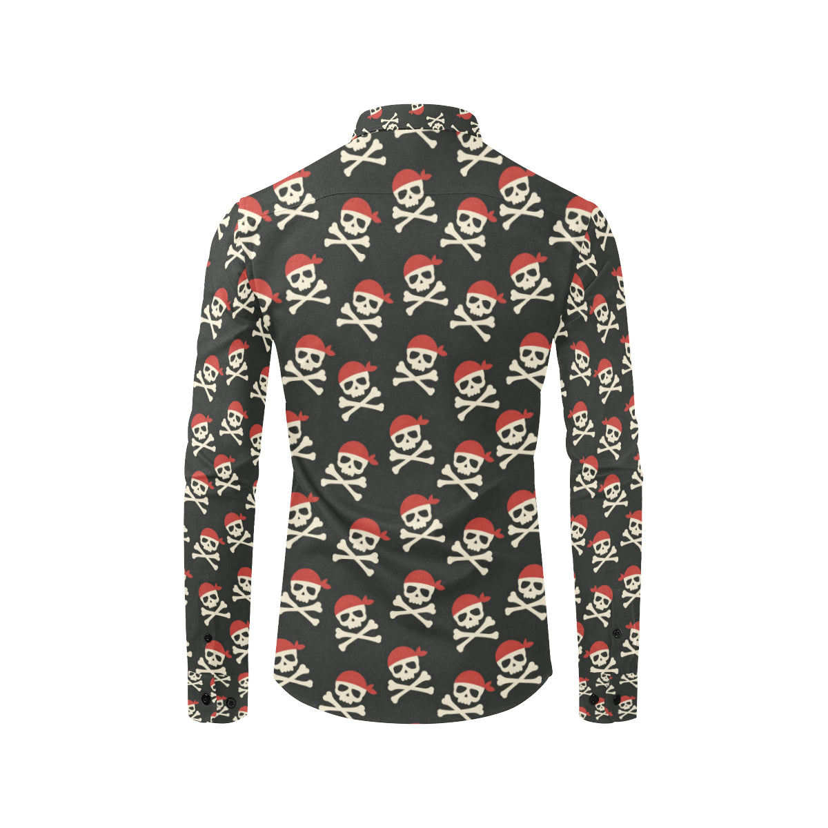 Pirate Pattern Print Design A04 Men's Long Sleeve Shirt