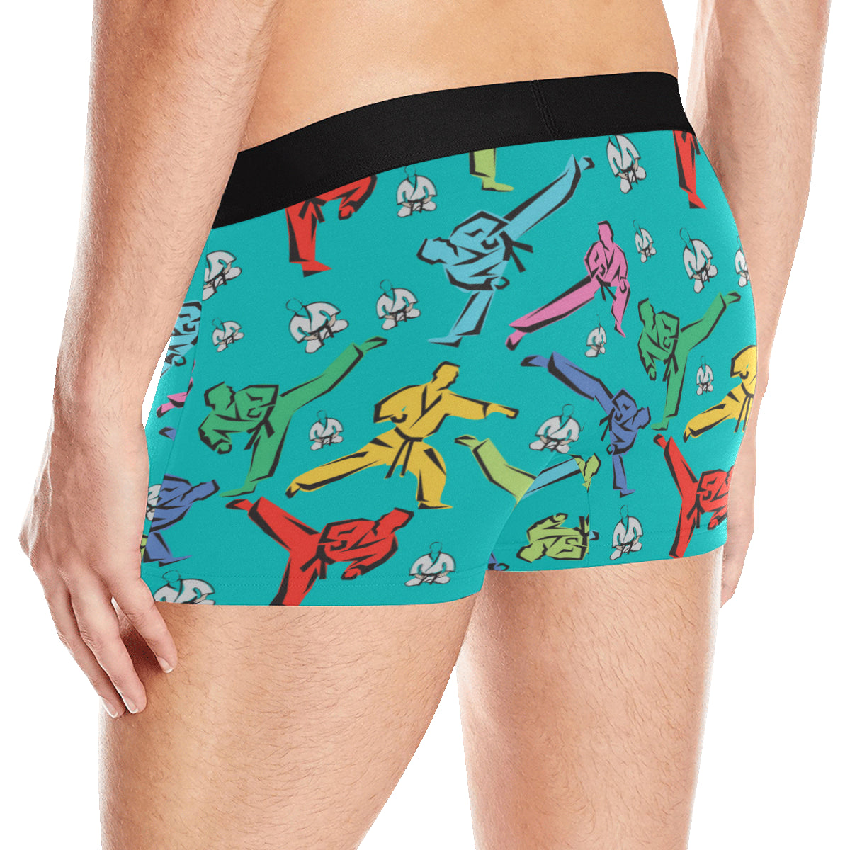 Judo Pattern Print Design 01 Men's Boxer Briefs