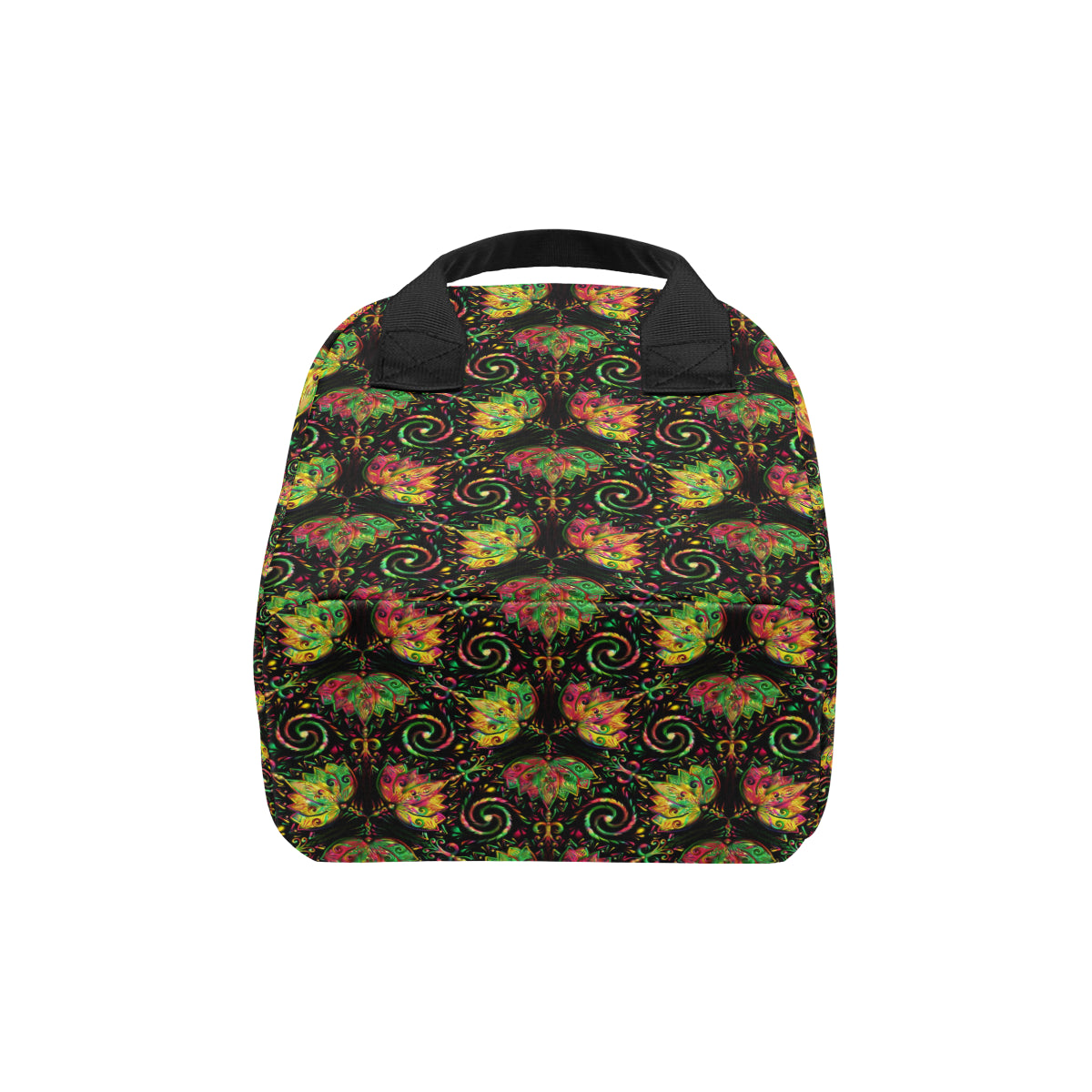 lotus Boho Pattern Print Design LO09 Insulated Lunch Bag