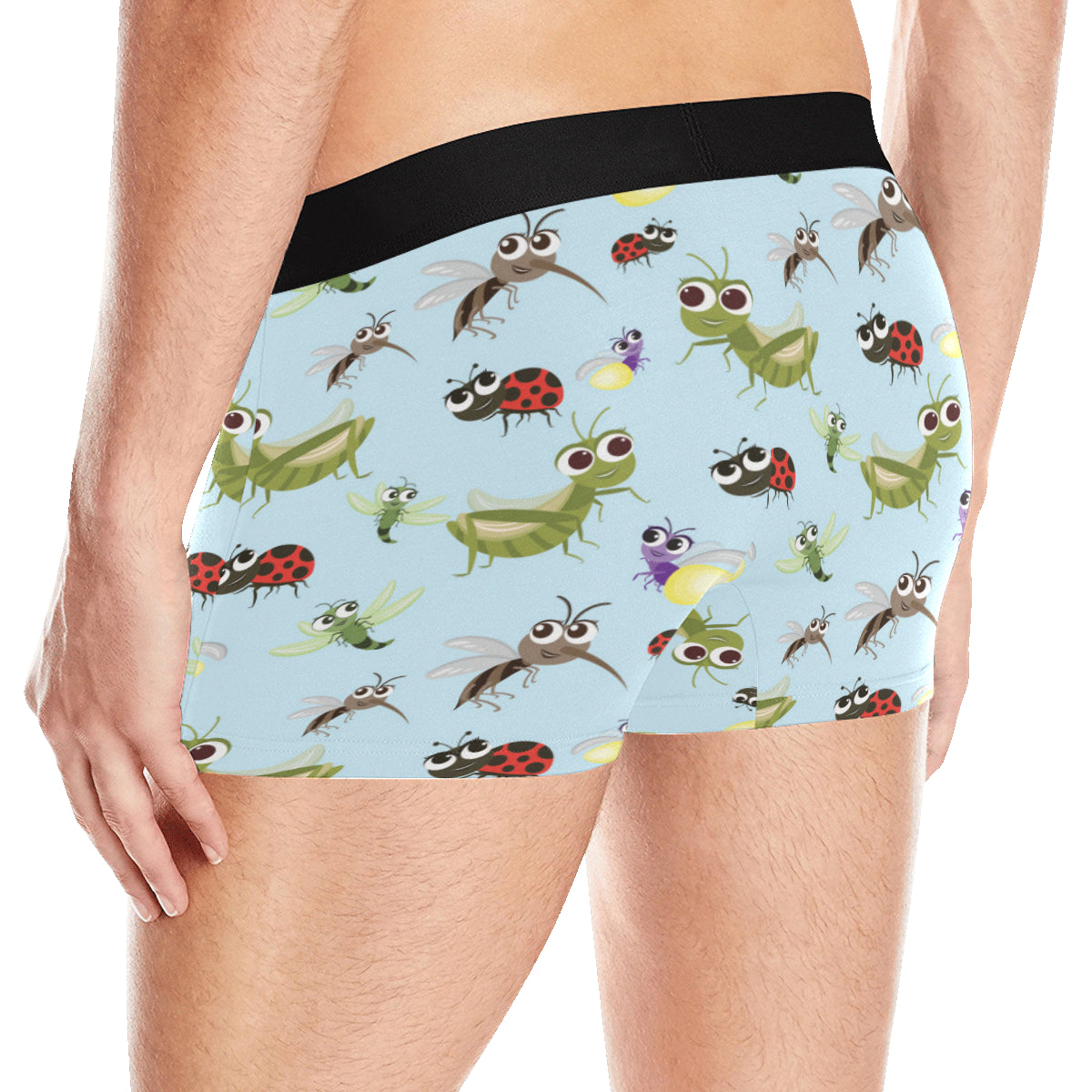 Ladybug Pattern Print Design 01 Men's Boxer Briefs