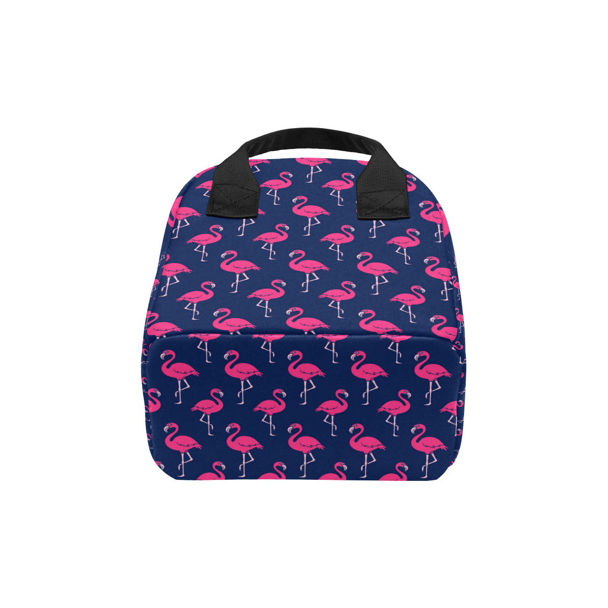 Pink Flamingo Pattern Insulated Lunch Bag
