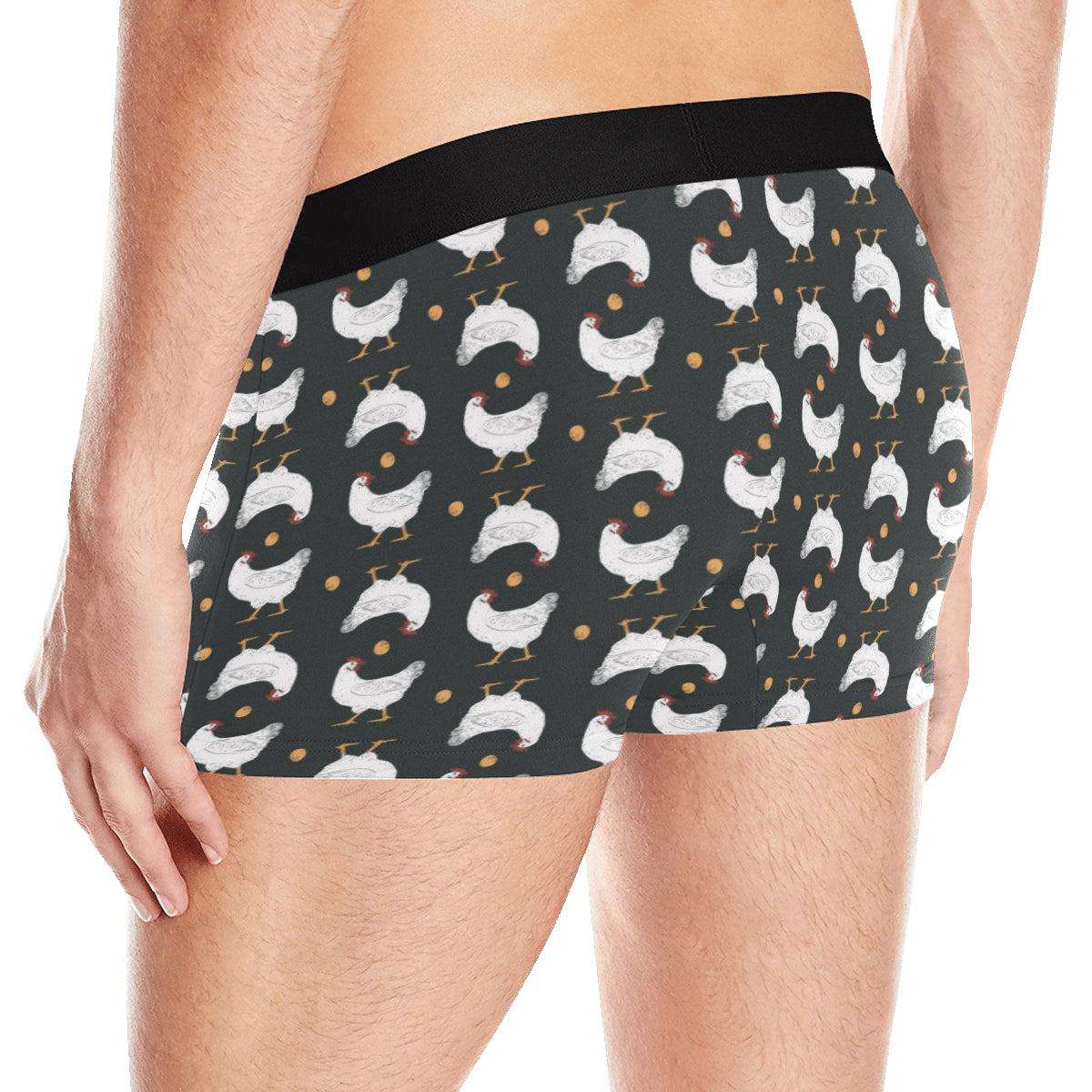 Chicken Pattern Print Design 06 Men's Boxer Briefs
