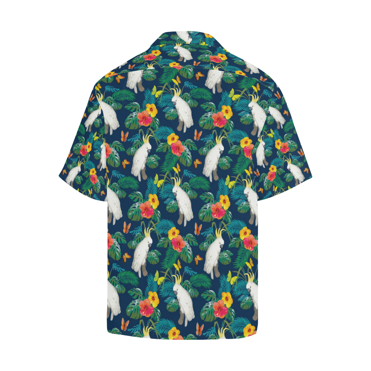Cockatoo Tropical Pattern Print Design 02 Men's Hawaiian Shirt