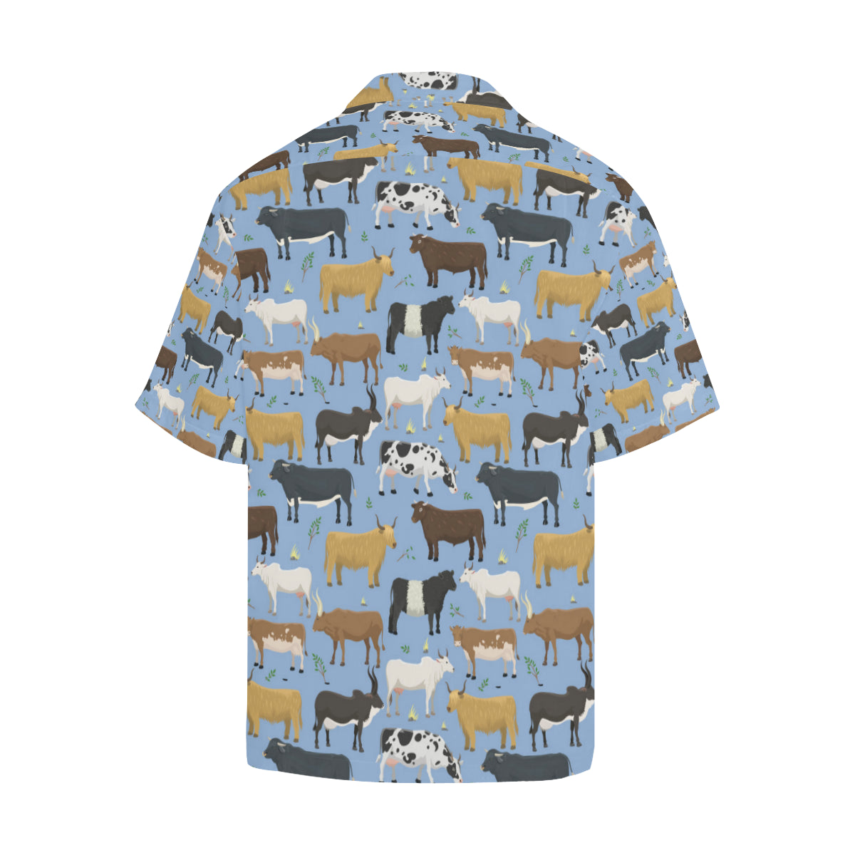 Cattle Pattern Print Design 02 Men's Hawaiian Shirt