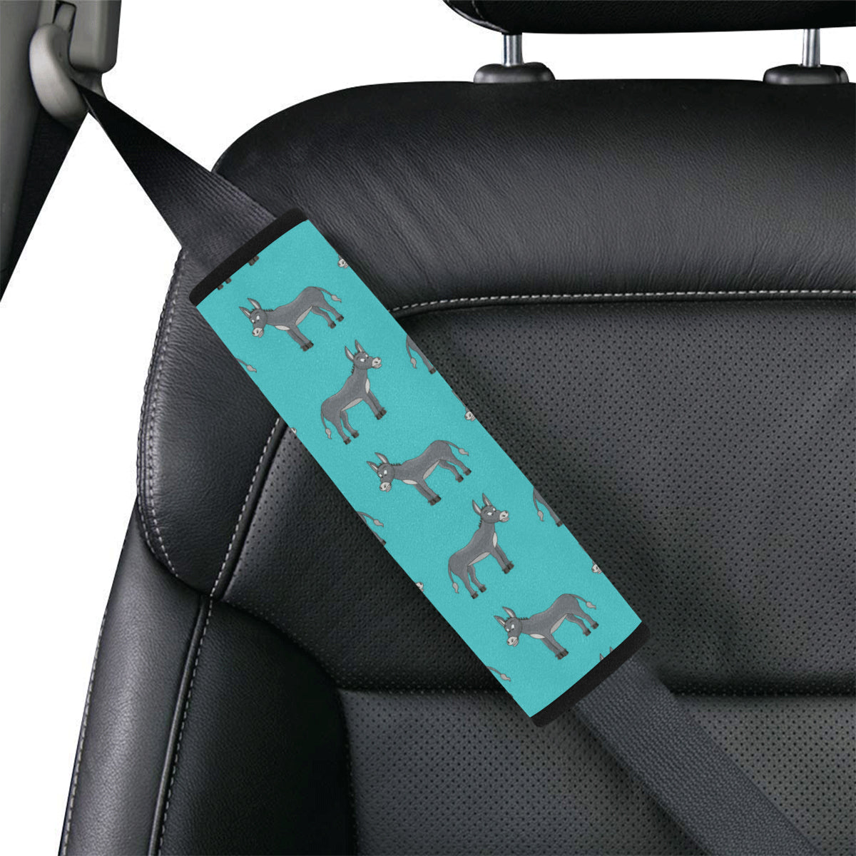 Donkey Pattern Print Design 01 Car Seat Belt Cover