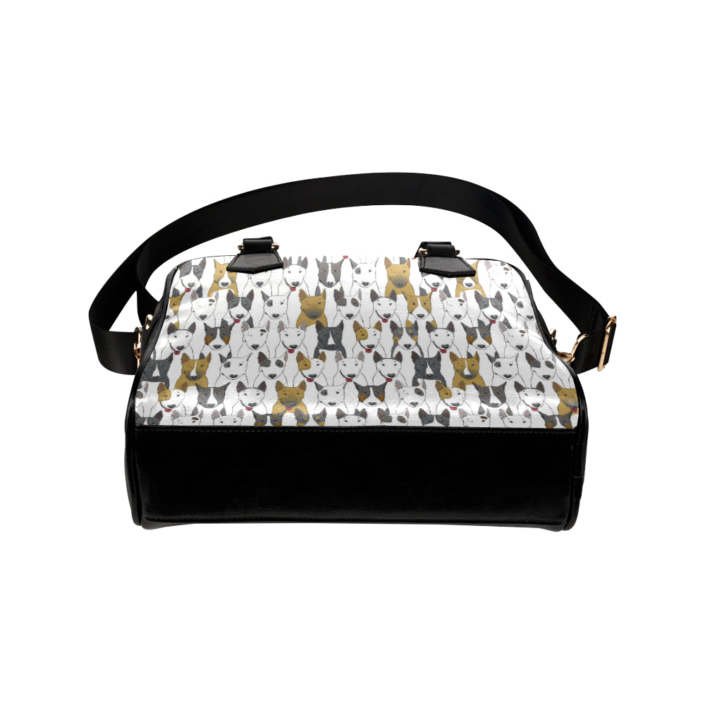 Bull Terriers Pattern Print Design 03 Shoulder Handbag