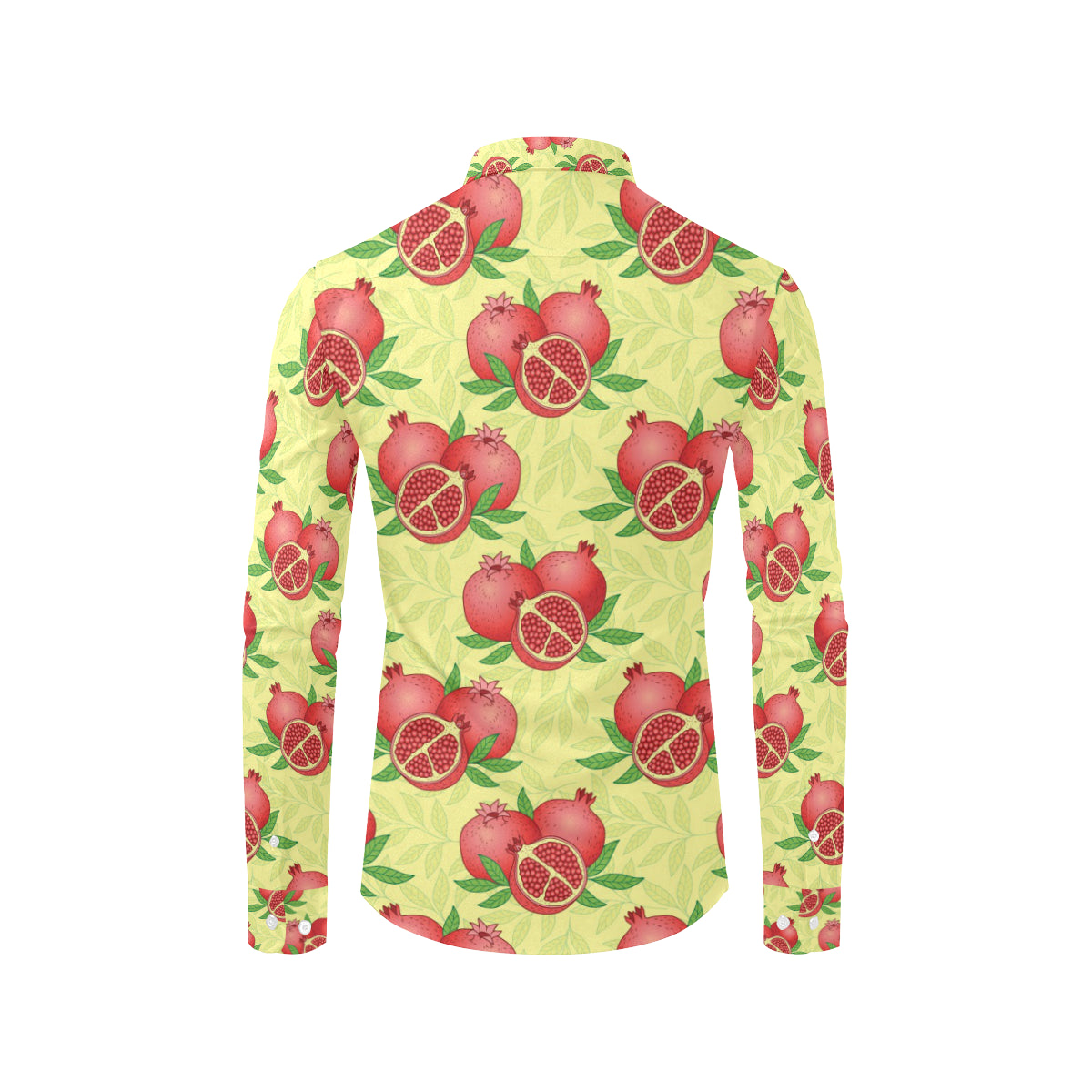 Pomegranate Pattern Print Design PG07 Men's Long Sleeve Shirt