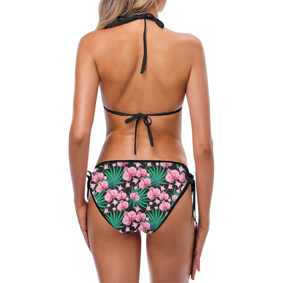 Orchid Pink Pattern Print Design OR06 Bikini