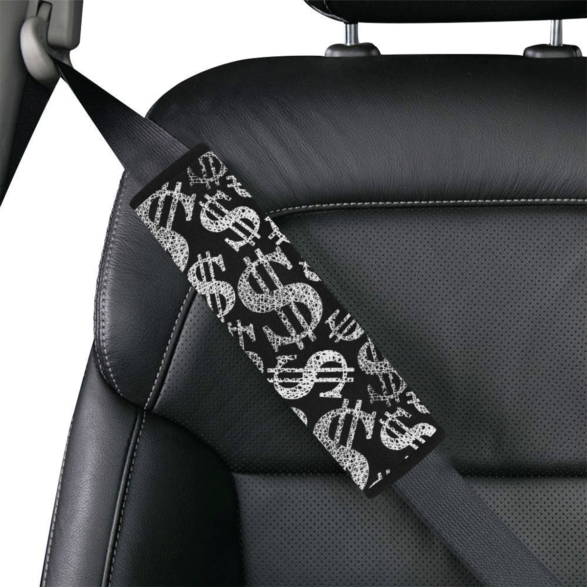 Money Pattern Print Design 02 Car Seat Belt Cover