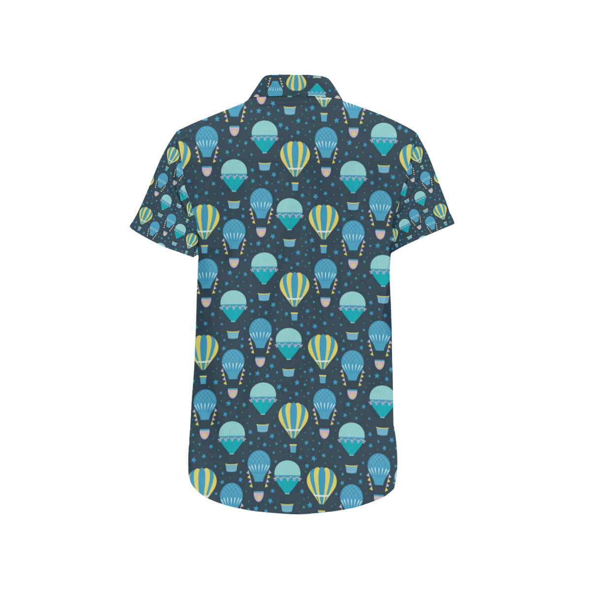 Ballon Pattern Print Design 06 Men's Short Sleeve Button Up Shirt