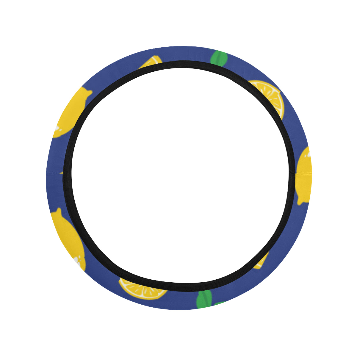 Citrus Pattern Print Design 02 Steering Wheel Cover with Elastic Edge