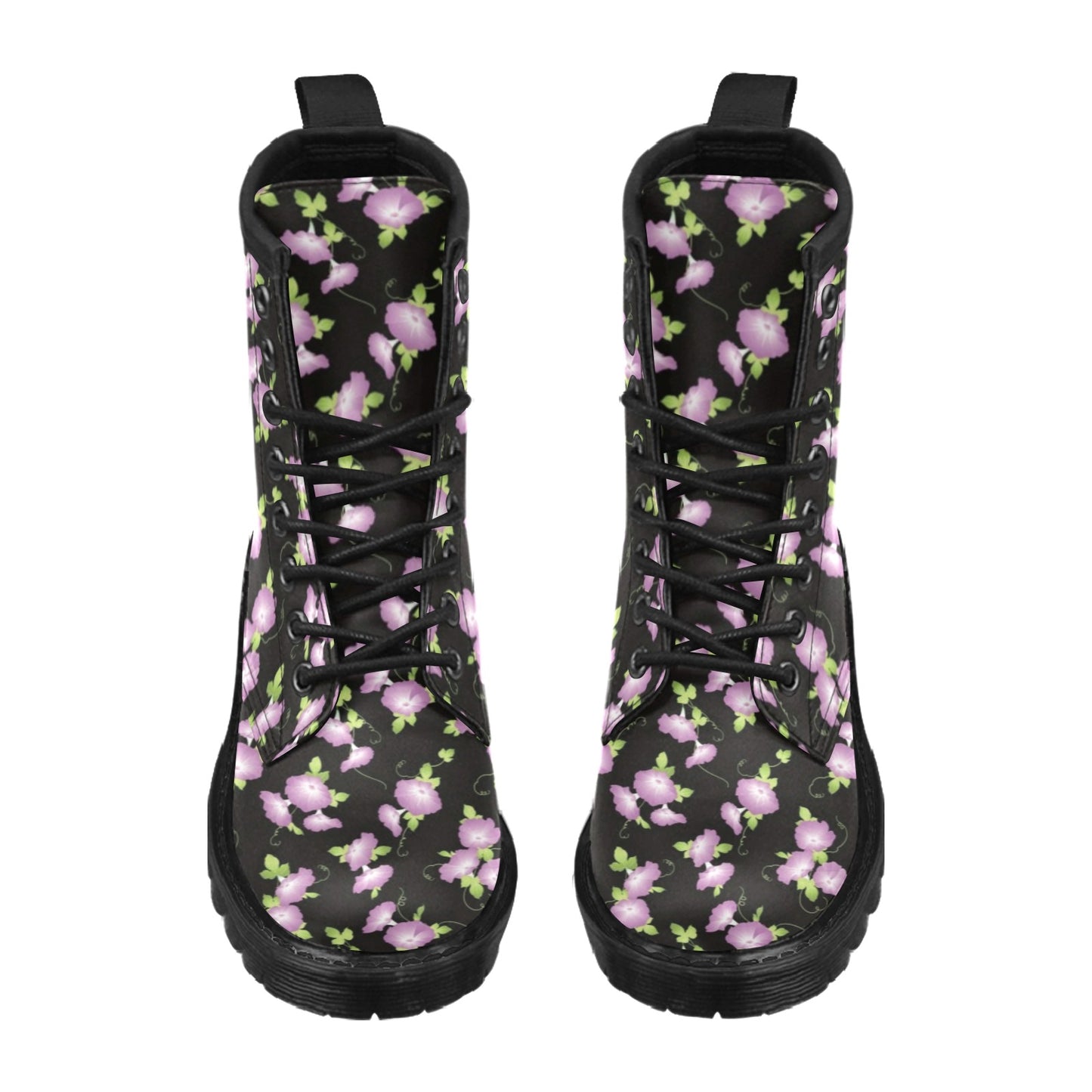 Morning Glory Pattern Print Design MG02 Women's Boots