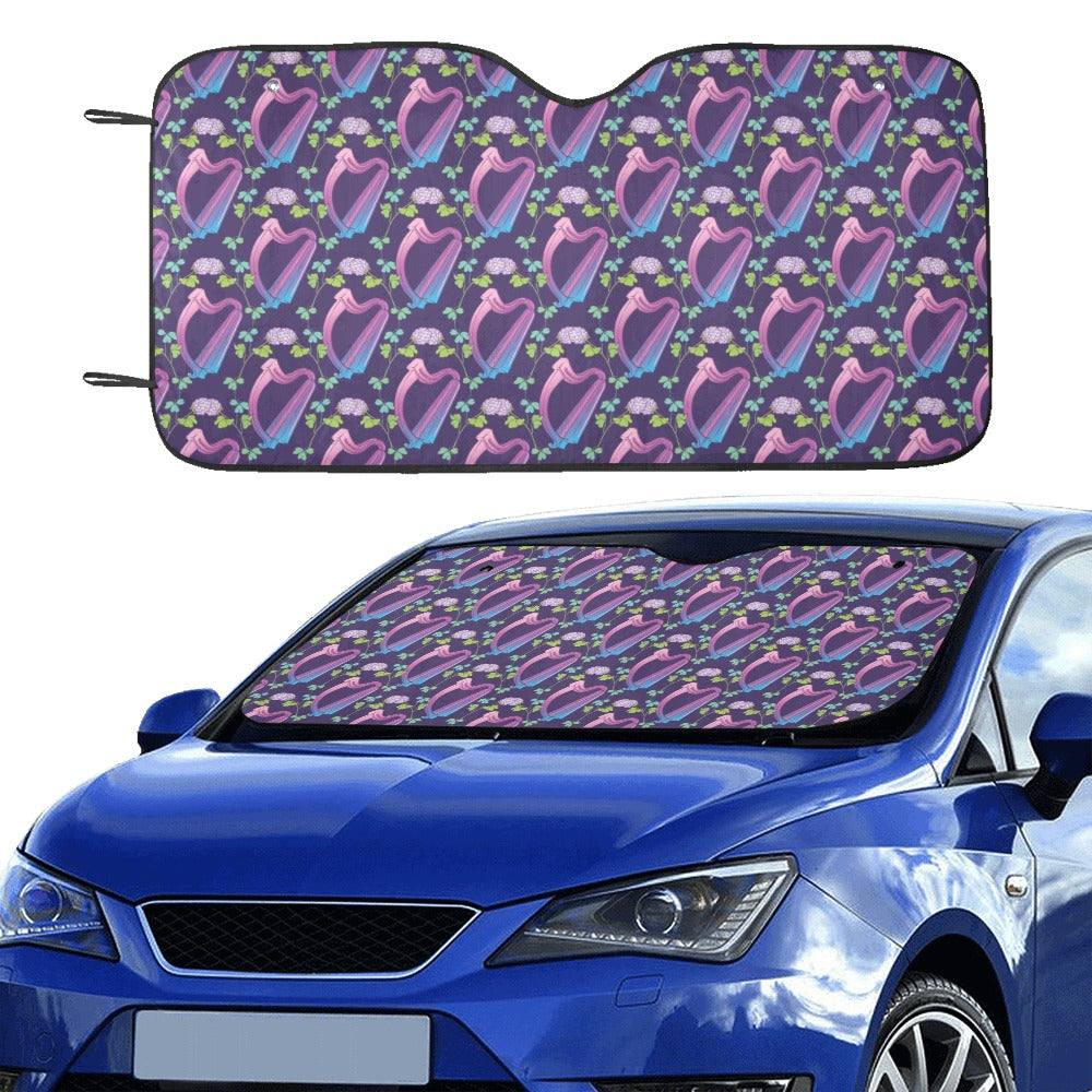 Harp Print Design LKS403 Car front Windshield Sun Shade