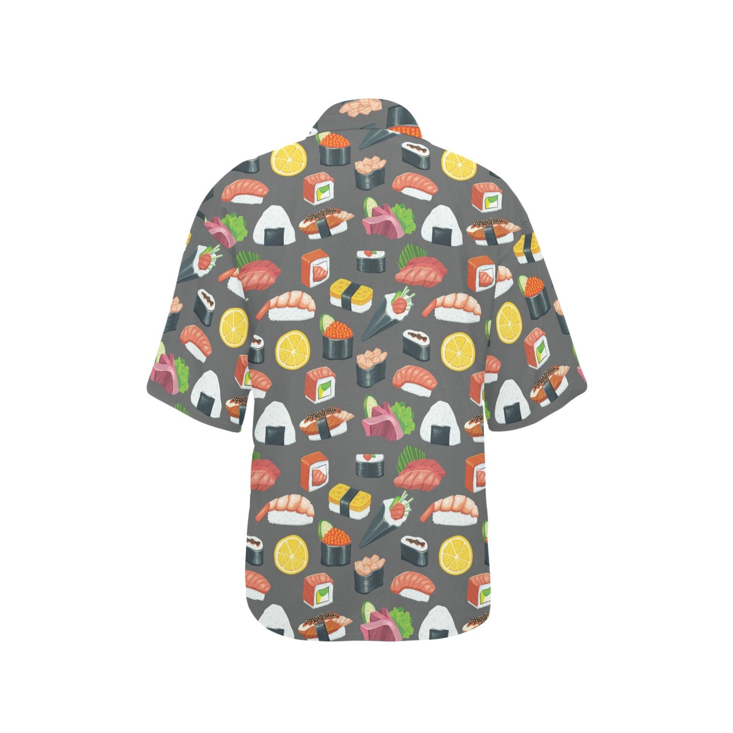 Sushi Print Design LKS302 Women's Hawaiian Shirt