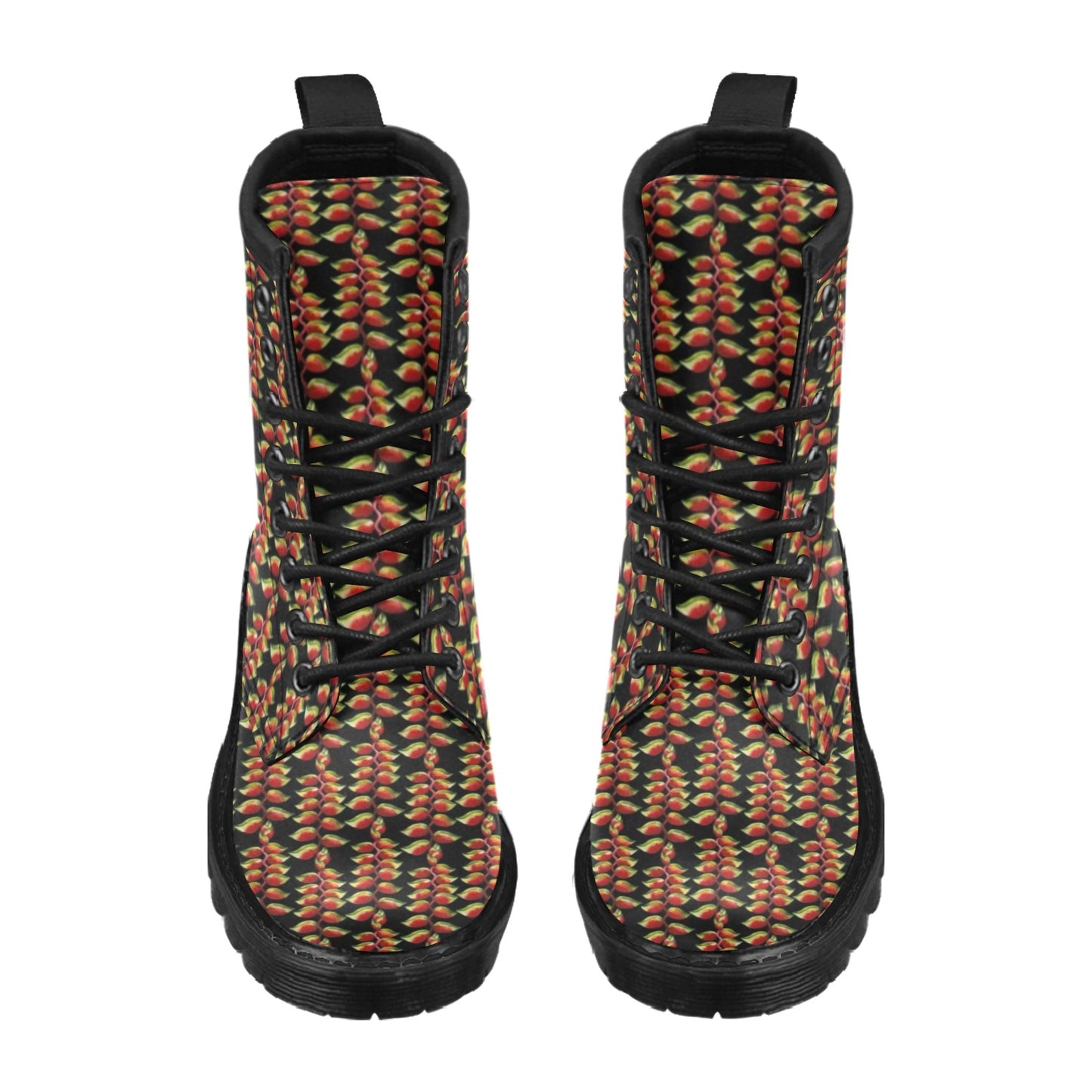 Heliconia Pattern Print Design HL05 Women's Boots