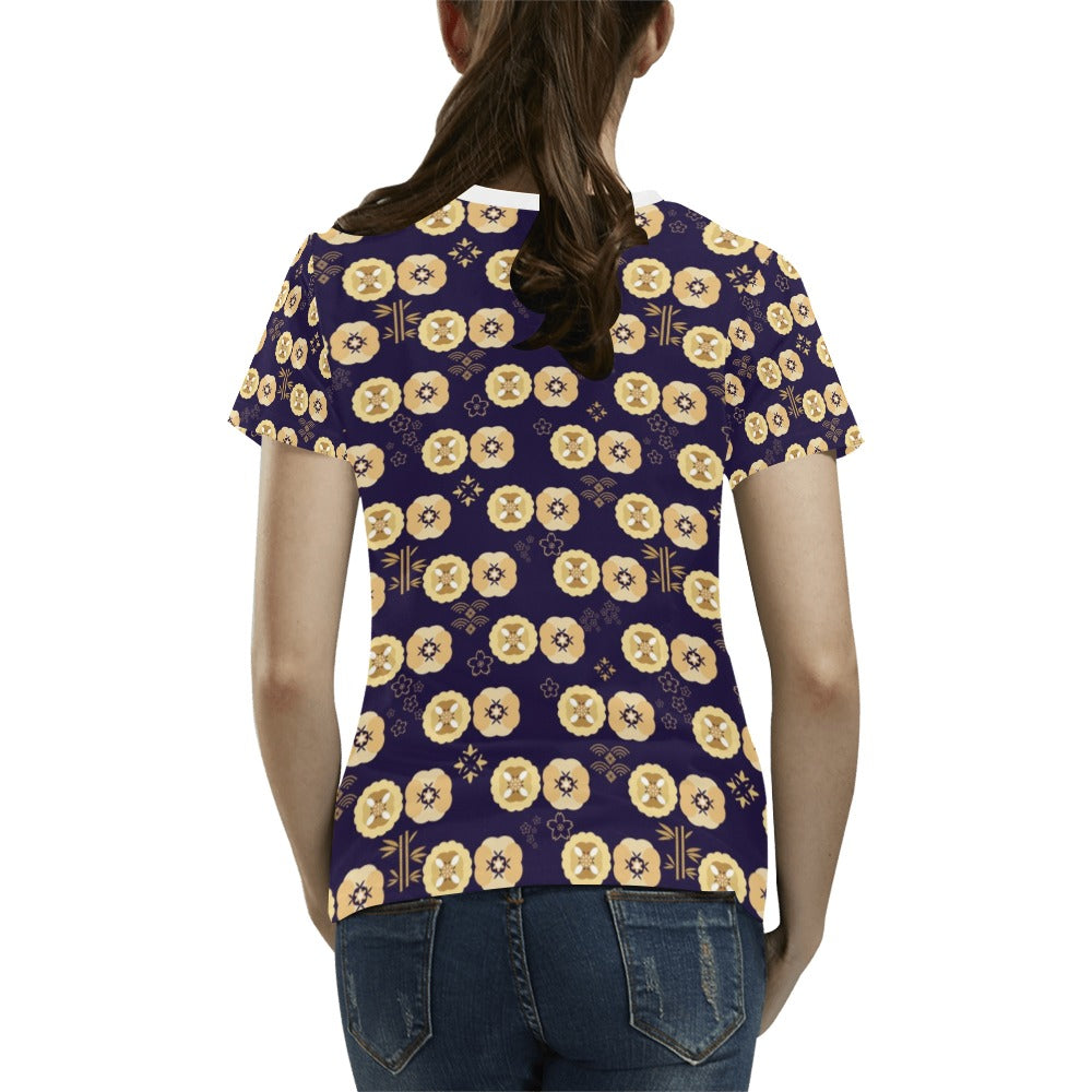 Sakura Print Design LKS303 Women's T-shirt