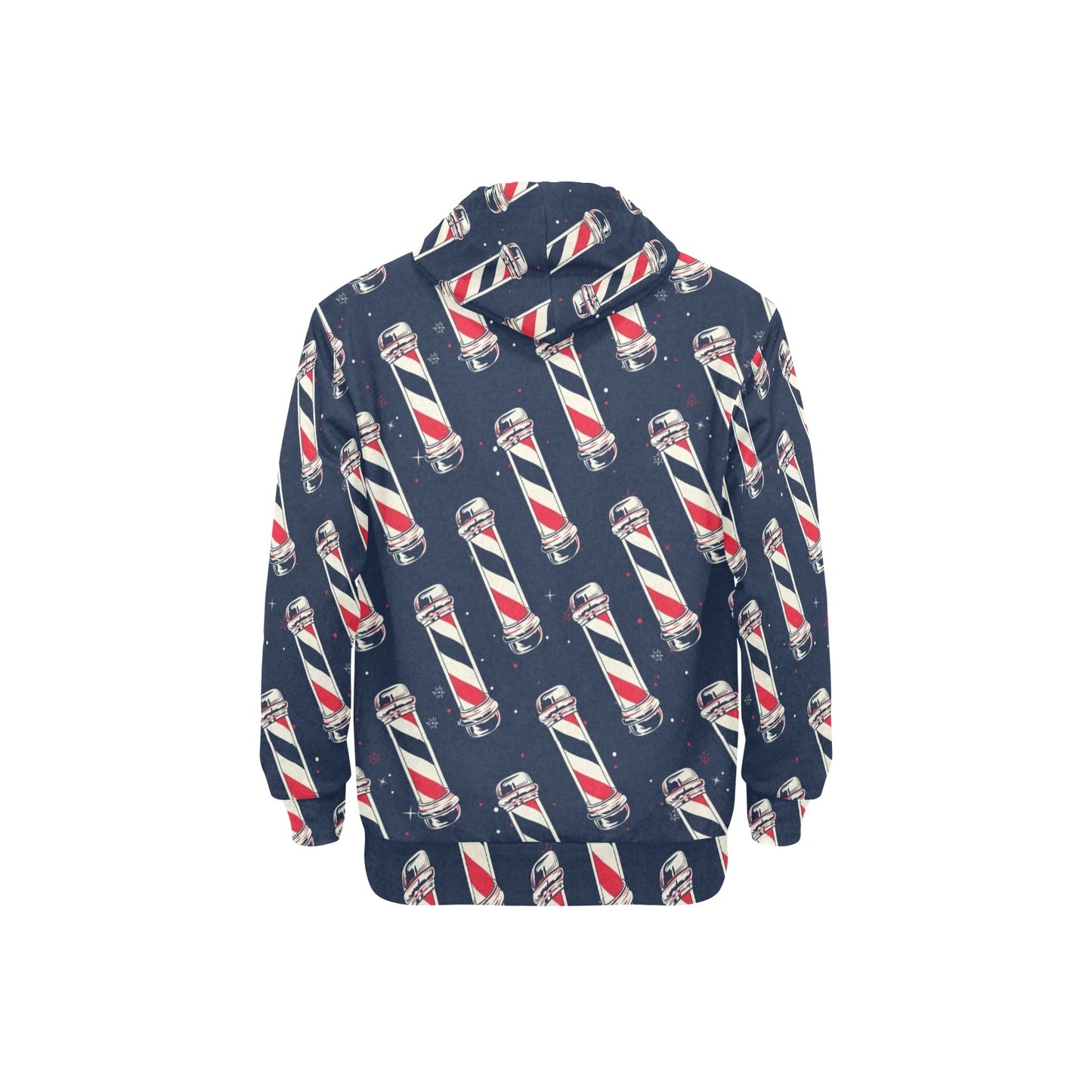 Barber Design Print Pattern JJ003 Men's Pullover Hoodie