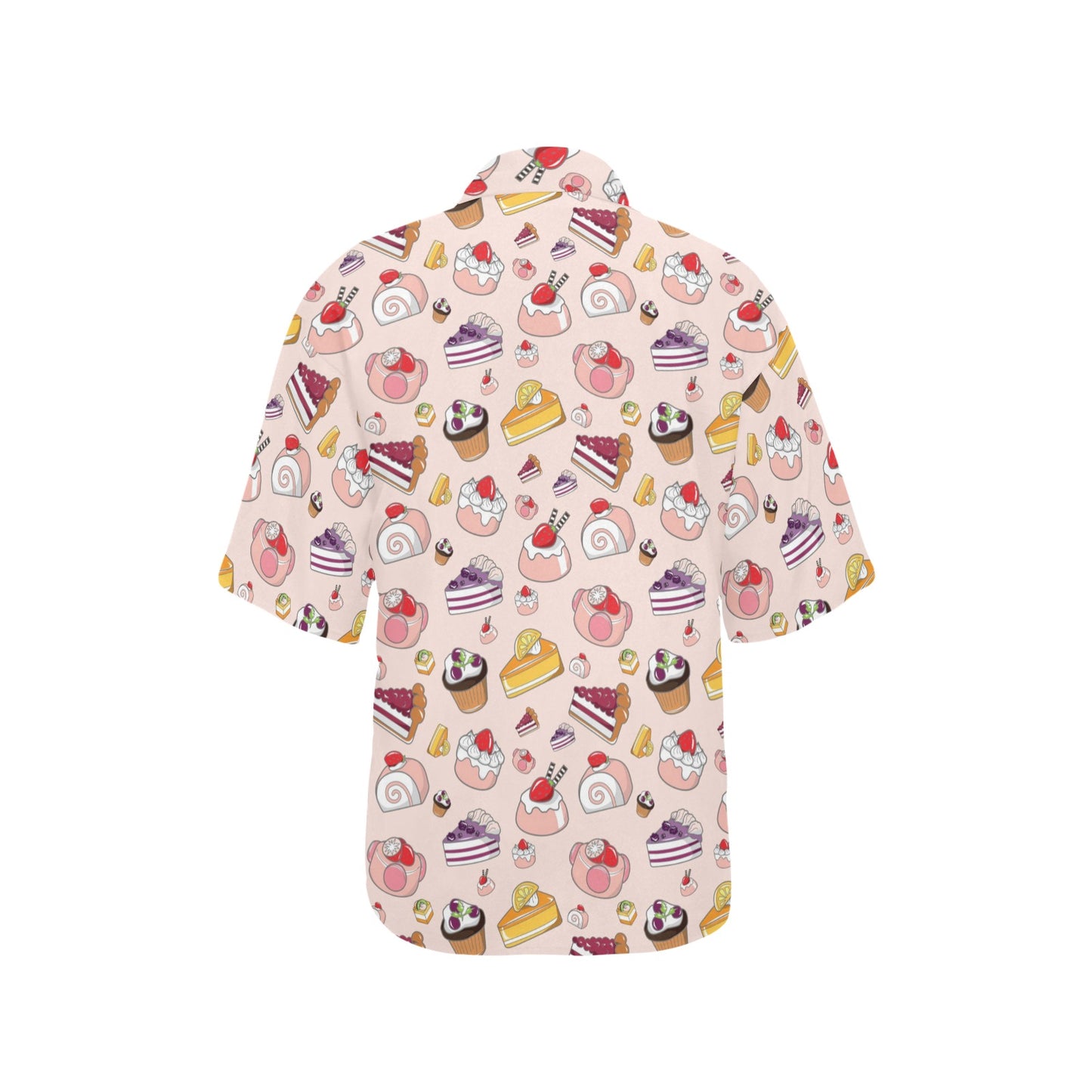 Cake Pattern Print Design 01 Women's Hawaiian Shirt