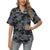 ACU Digital Black Camouflage Women's Hawaiian Shirt