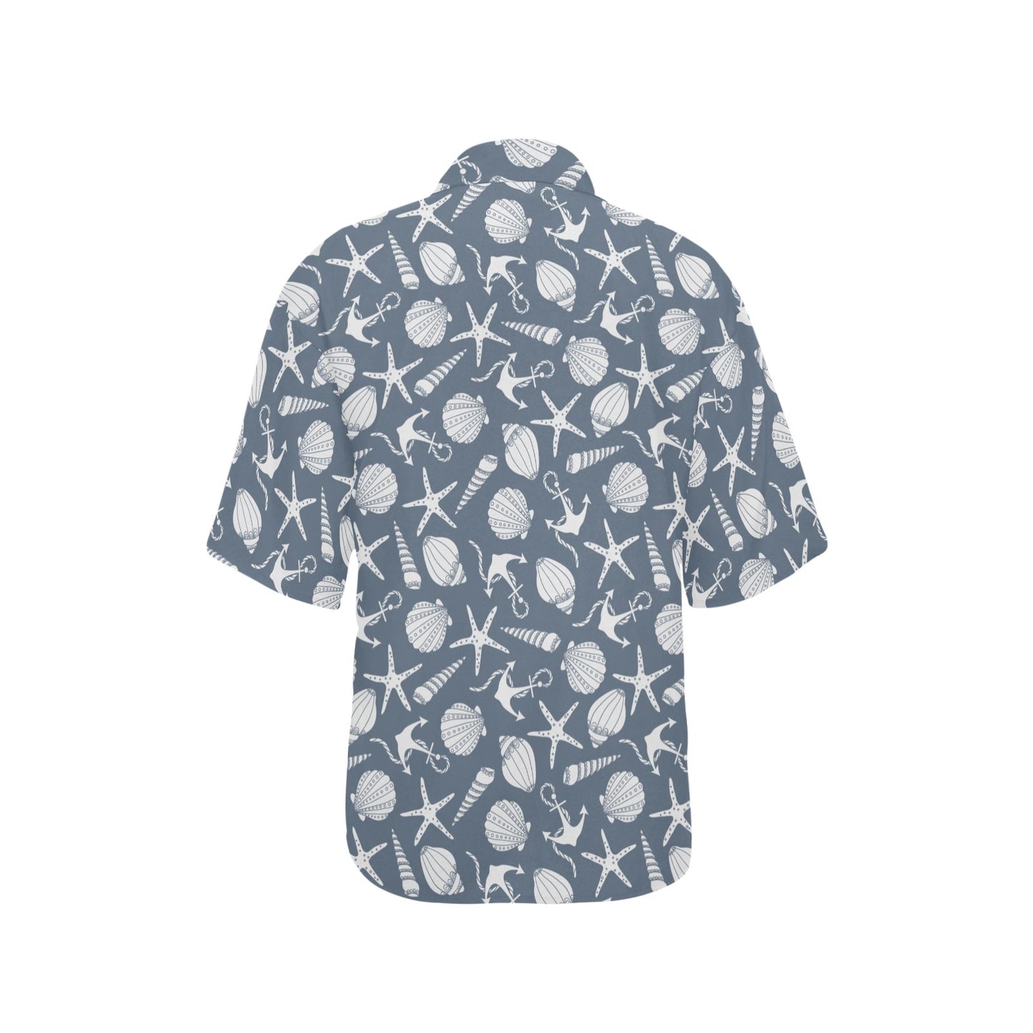 Seashell Print Design LKS306 Women's Hawaiian Shirt