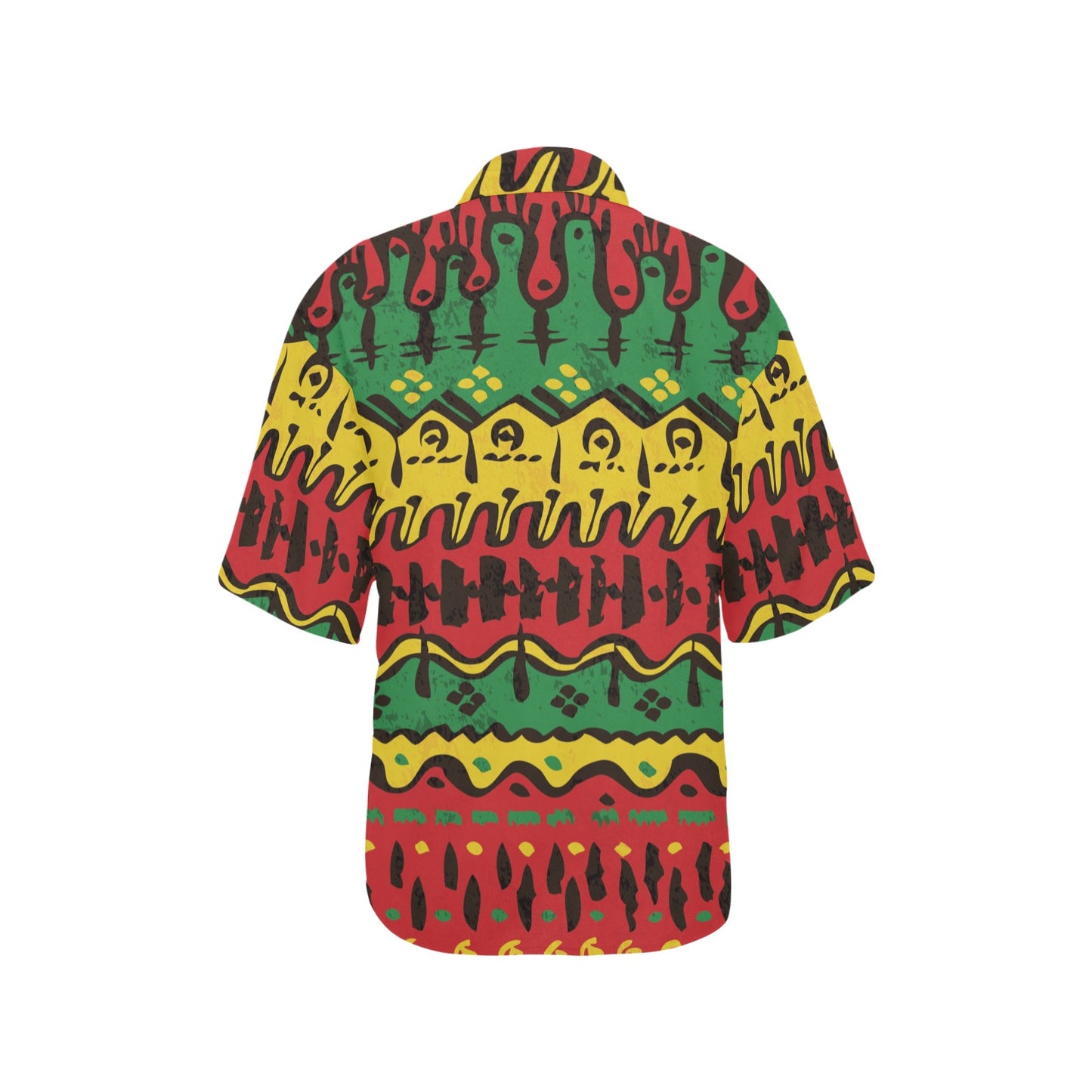 Rasta Pattern Print Design A01 Women's Hawaiian Shirt