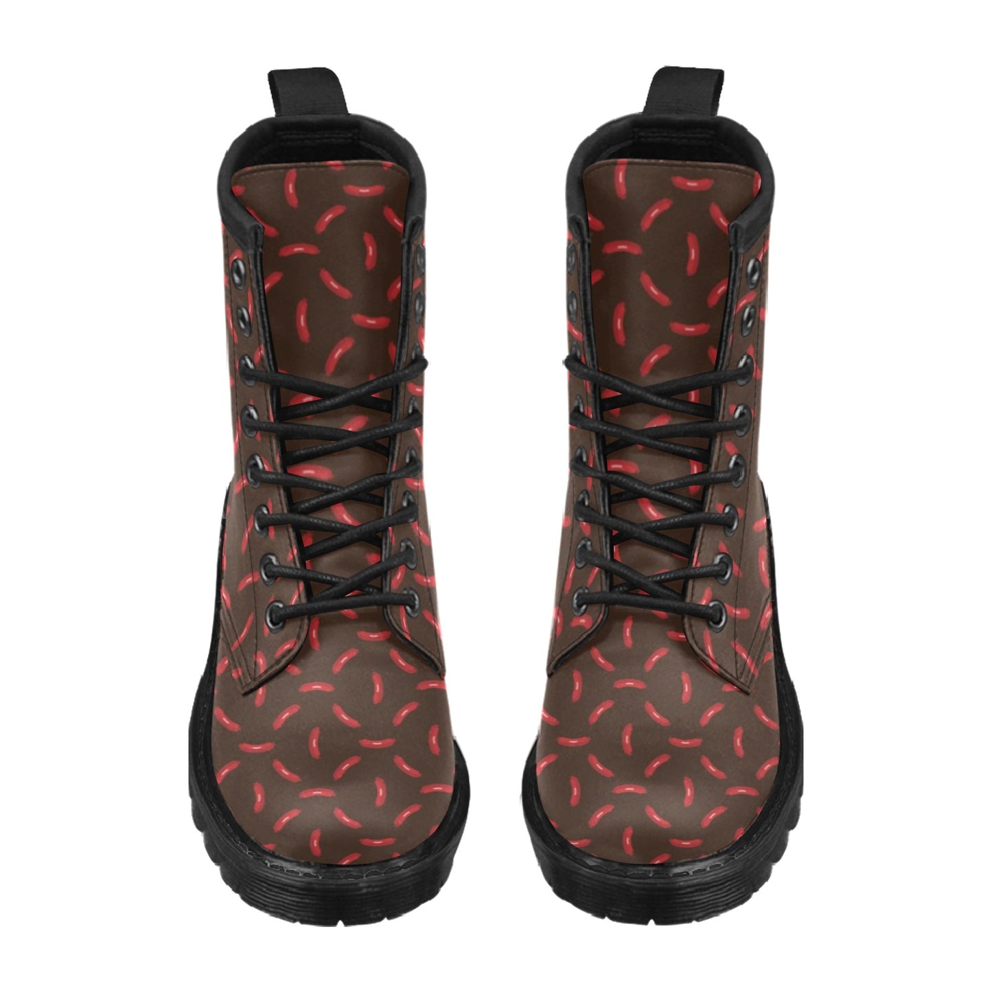 Sausage Print Design LKS302 Women's Boots