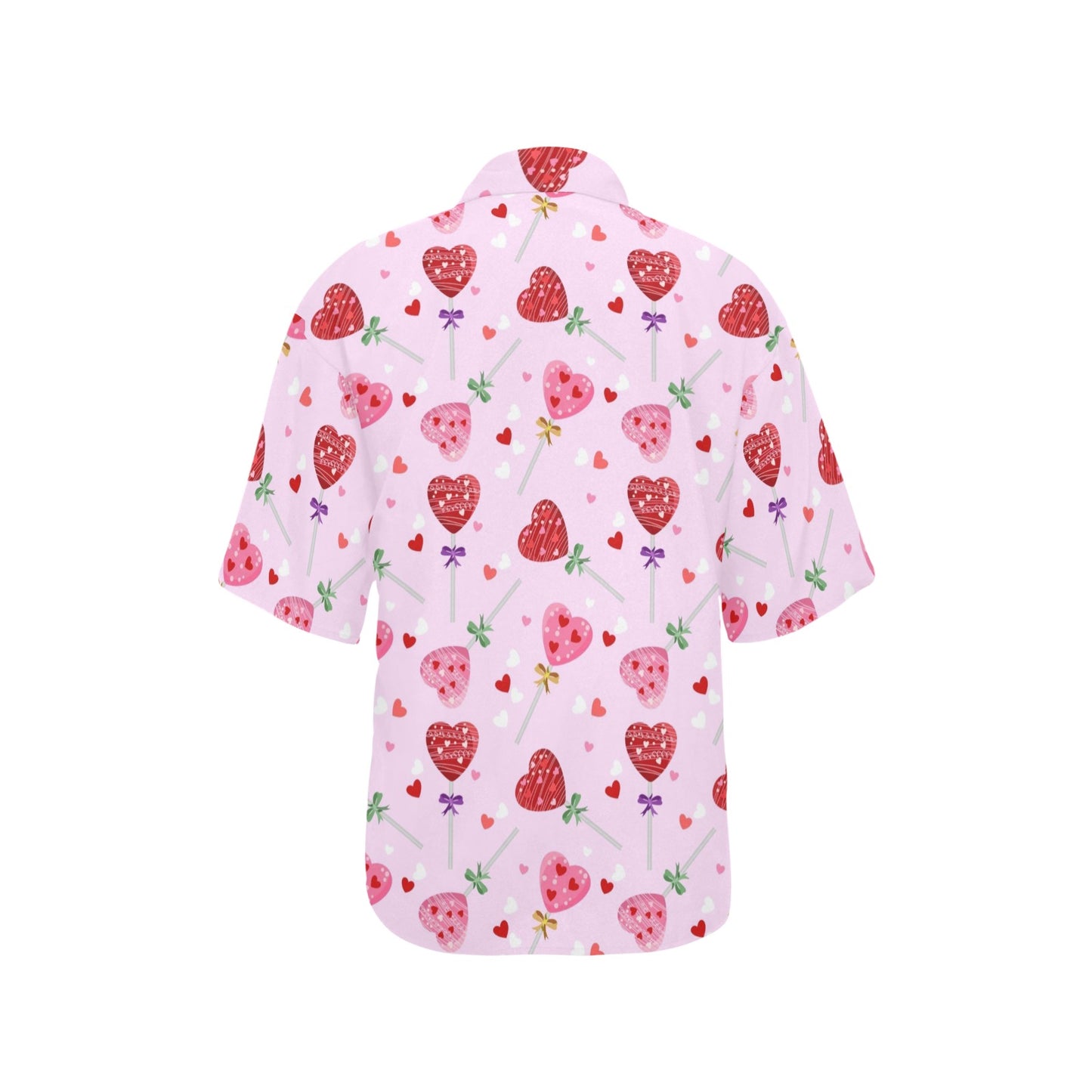 Lollipop Pattern Print Design LL07 Women's Hawaiian Shirt