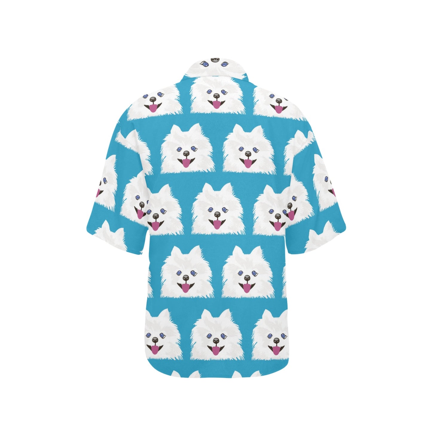 Pomeranians Pattern Print Design A05 Women's Hawaiian Shirt