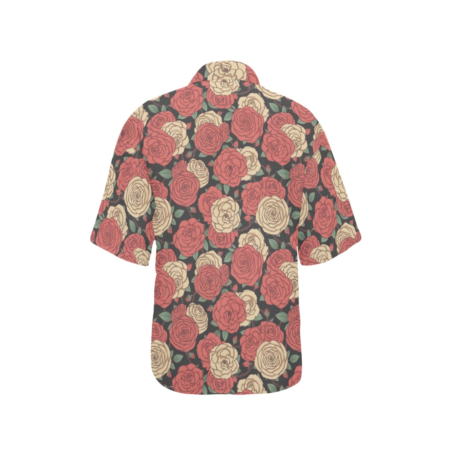 Camellia Pattern Print Design CM01 Women's Hawaiian Shirt