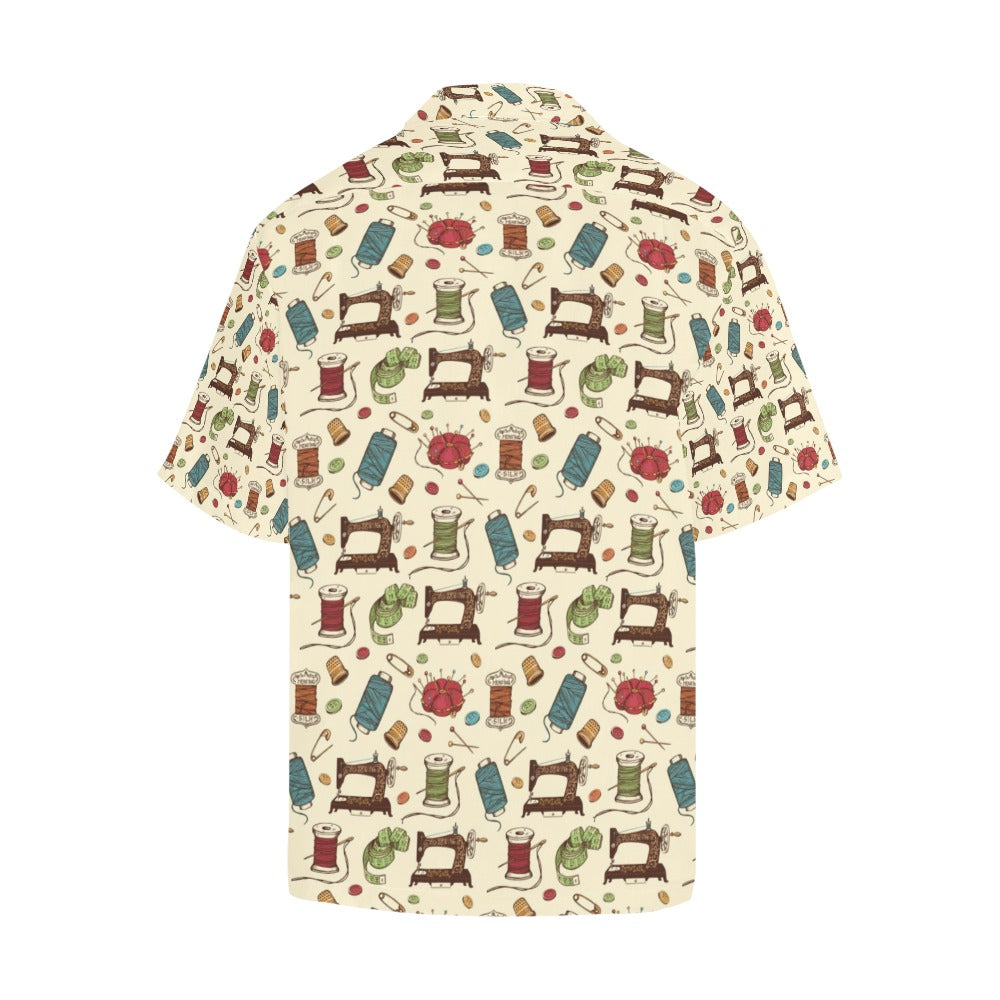 Sewing Equipment Print Design LKS303 Men's Hawaiian Shirt